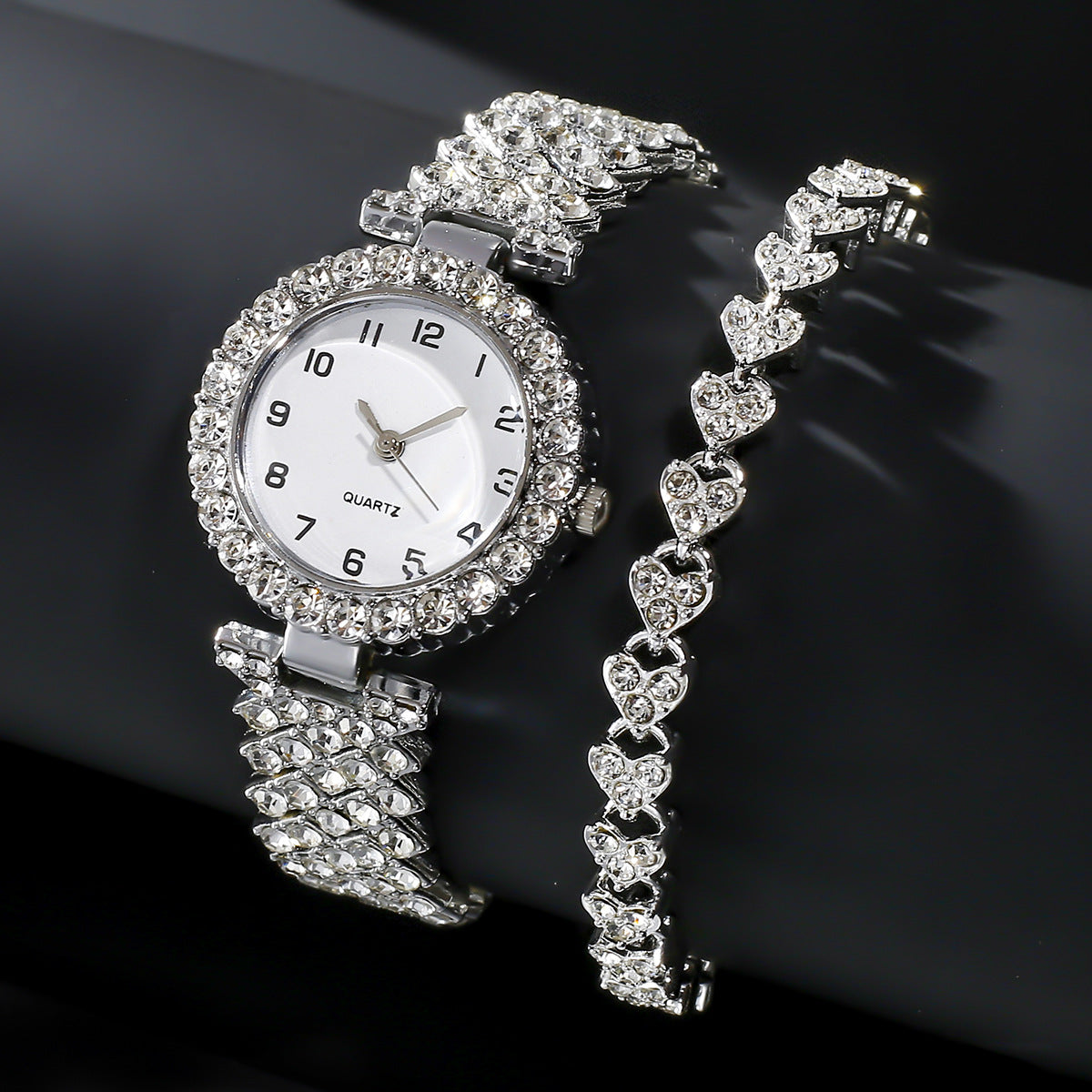 Conjunto Relógio Feminino + Pulseira Elegante