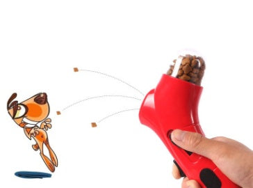 Lançador de Comida para Cães – Brinquedo Interativo