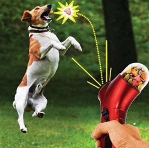 Lançador de Comida para Cães – Brinquedo Interativo
