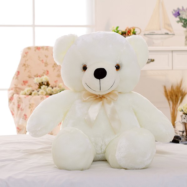 Urso de Peluche com Luz LED Colorida