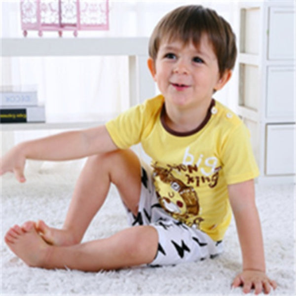 Conjunto de Roupa de Verão para Bebé – T-Shirt e Calções