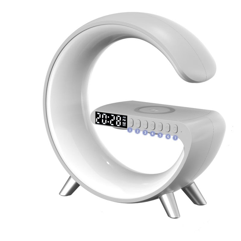 Candeeiro LED Inteligente com Carregamento Sem Fios 15W e Coluna Bluetooth
