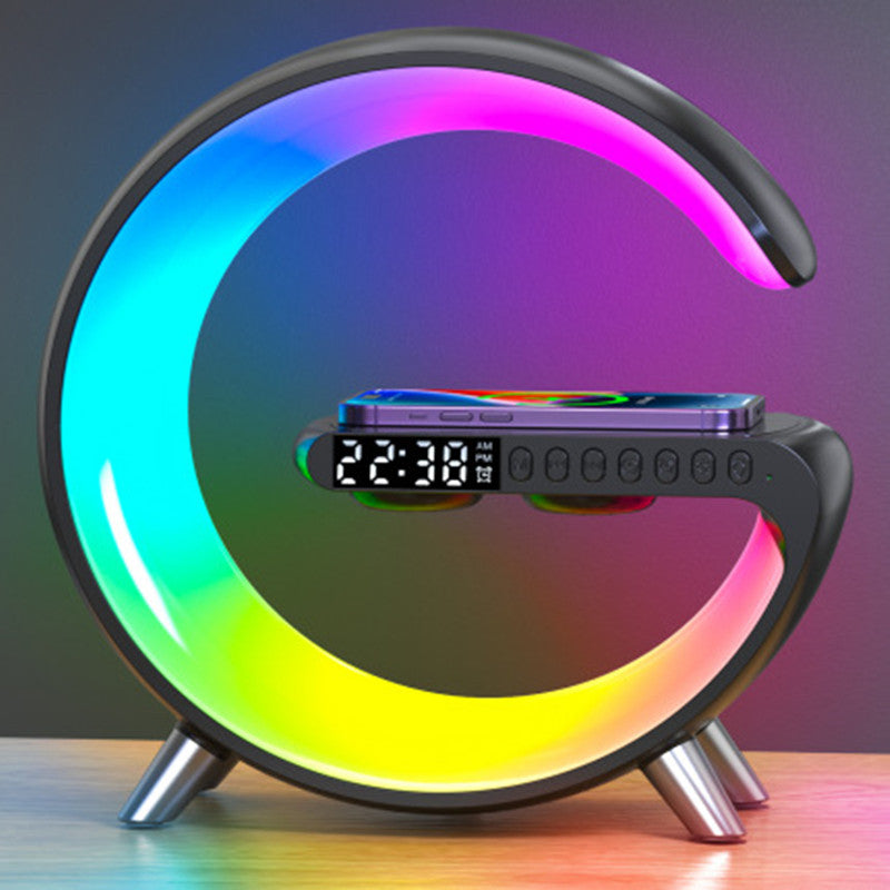 Candeeiro LED Inteligente com Carregamento Sem Fios 15W e Coluna Bluetooth