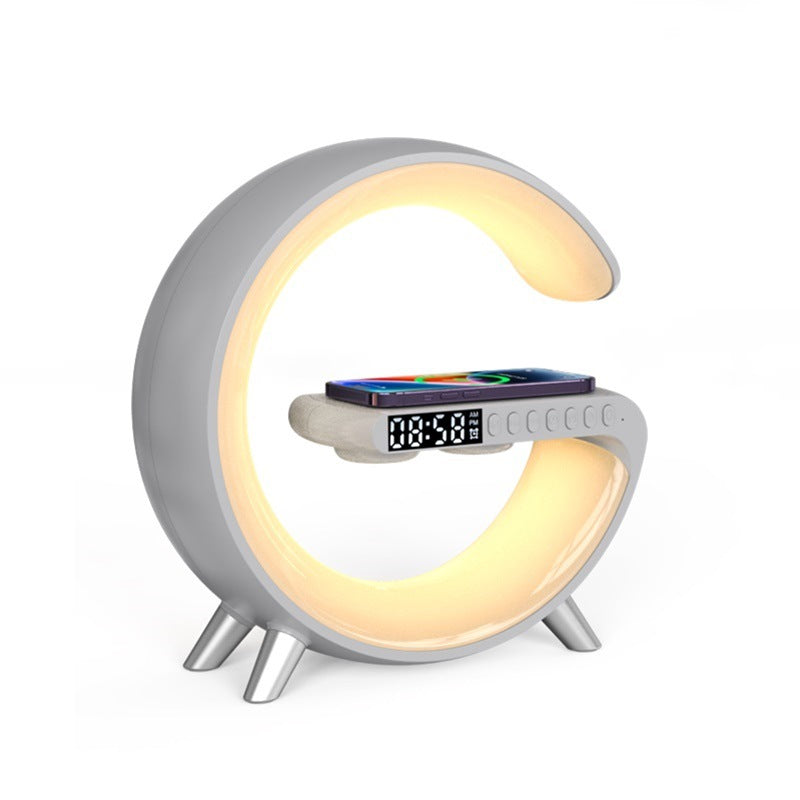 Candeeiro LED Inteligente com Carregamento Sem Fios 15W e Coluna Bluetooth