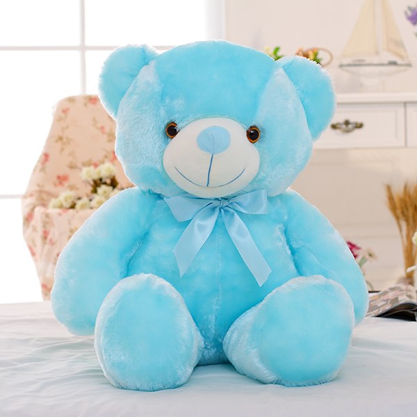Urso de Peluche com Luz LED Colorida