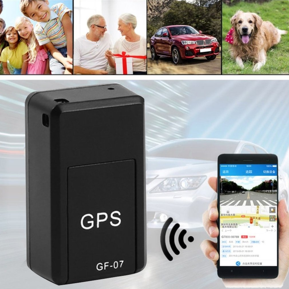 Mini Localizador GPS Magnético com Bateria Recarregável