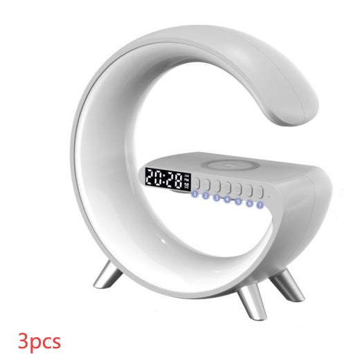 Candeeiro LED Inteligente com Carregamento Sem Fios 15W e Coluna Bluetooth