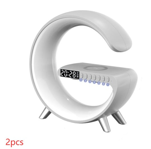 Candeeiro LED Inteligente com Carregamento Sem Fios 15W e Coluna Bluetooth
